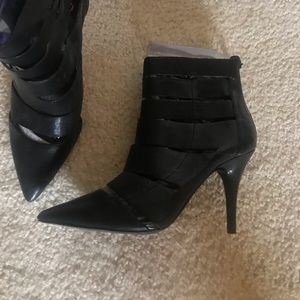 Vince Camuto Black cut out booties
